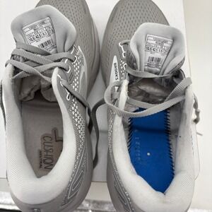 Brooks Ghost 14 Mens Running Shoes Grey White Wide D 10.5 Trainer Jogger Workout